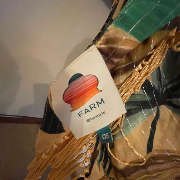 Farm Rio Tropical Fringe Sarong Wrap - Picture 3 of 5